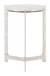 Barmas - Side Table - White / Silver