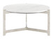 Barmas - Coffee Table - White / Silver