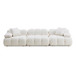 Calliope - Vegan Shearling Modular Sofa - Cream