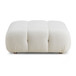 Calliope - Vegan Shearling Modular Ottoman - Cream