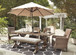 Beachcroft - Rect Dining Table W/Umb Opt
