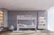 Elliot twin-over-twin bunk bed in White finish, front view