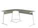 Dazenus - Desk - Gray & White Finish