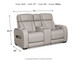 Boyington - Power Reclining Loveseat With Console/Adj Hdrst