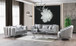 Santana Sofa and Loveseat in Velvet NVF-SANTANA-SILVER-SL