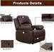 3 Piece Luxury Recliner Sofa Living Room Set