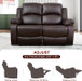 3 Piece Luxury Recliner Sofa Living Room Set