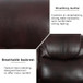 3 Piece Manual Leather Recliner Sofa Set