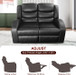 3 Piece Luxury Leather Reclining Living Room Set