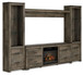 Trinell - 4-Piece Entertainment Center With TV Stand And Fireplace Insert