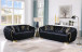 Mila Living Room Set in Velvet