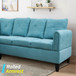 L Shape Couch with Soft Seat in Green