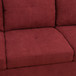 L Shape Couch with Soft Seat in Red