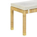 Amara - Woven Rattan Bench
