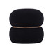 Helga - Vegan Shearling Oval Ottoman