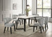 Hamilton Dining Room Set with White Table  by Happy Homes