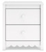 Hallityn - White - Two Drawer Night Stand