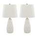 Hex - 20" Ceramic Accent Lamp (Set of 2) - White