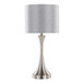 Lenuxe - 25" Metal Table Lamp With USB (Set of 2) - Gray