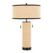 Cylinder - Rattan 29" Table Lamp - Beige