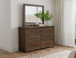 Novus Lodge - Mirror - Walnut Brown