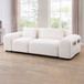 2-Piece Microfiber Loveseat in White F5501 by G Furniture