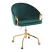 Claire - Task Chair - Gold Base