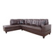 L Shaped Brown 3-Piece Sectional F093 by G Furniture