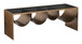 Reed - Coffee Table - Brass / Black