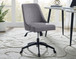 Kinsley - Swivel Upholstered Desk Chair - Dark Gray