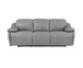 Alpine - Leather Dual Power Sofa - Smoke