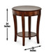 Troy - End Table 20" Round - Brown