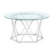 Escondido - Glass Cocktail Table - Silver