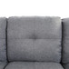 L Shaped Gray 3-Piece Sectional in Linen