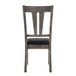 Nathan - Fan Back Chair With PU Seat (Set of 2) - Gray Oak