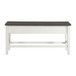 Kayla - Two Tone Counter Storage Bench With Grey Top