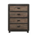 Harlington - 4-Drawer Chest - Dark Chocolate