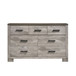 Millers Cove - 6-Drawer Dresser - Distressed Gray