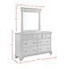 Canton - Dresser & Mirror Set - Cherry