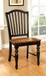 Mayville - Side Chair (Set of 2) - Black / Antique Oak