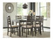Rokane - Dining Room Table Set (Set of 7) - Brown