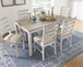 Skempton - White - Dining Room Table Set (Set of 7)