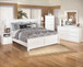 Bostwick Shoals - White - One Drawer Night Stand