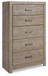 Culverbach - Five Drawer Chest - Gray