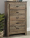 Trinell - Five Drawer Chest - Brown