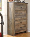 Trinell - Brown - Five Drawer Chest