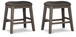 Caitbrook - Upholstered Stool (Set of 2) - Gray