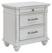 Kanwyn - Whitewash - Three Drawer Night Stand