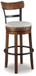 Valebeck - Tall Upholstered Swivel Barstool