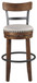 Valebeck -  Tall Upholstered Swivel Barstool